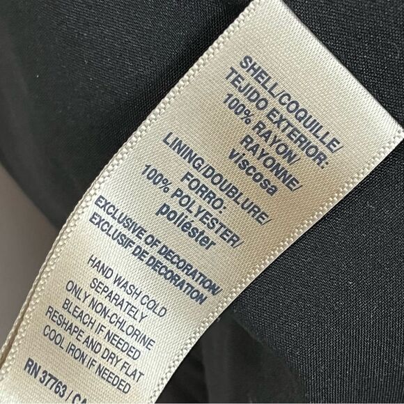 Rafaella Mixed Prjnt Black White Pink Open Cropped Blazer Jacket PS - Picture 7 of 7